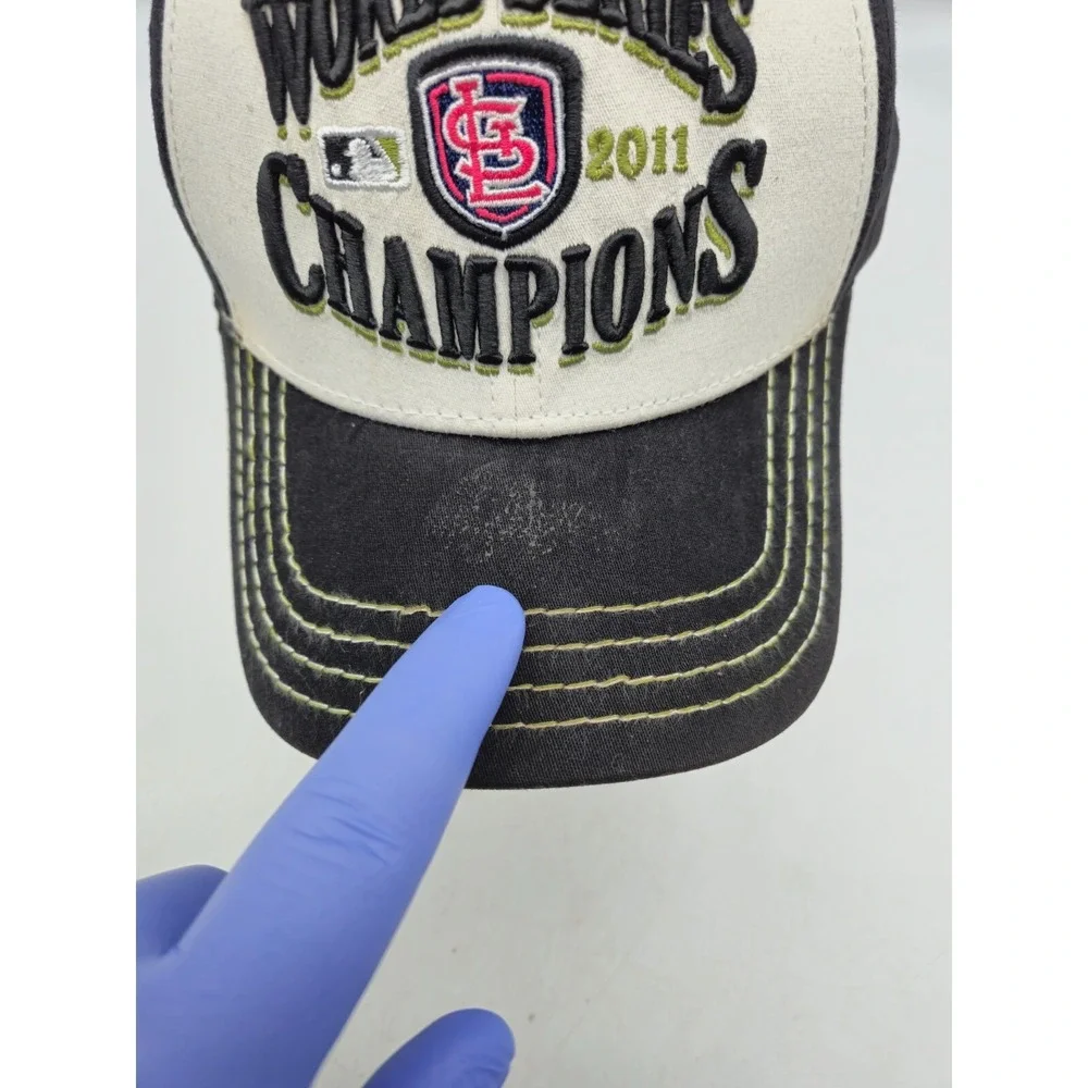 New‎ Era St. Louis Cardinals Hat Baseball Cap 2011 World Series Champs M/L OSFM